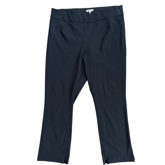 Good American Plus The Exec Ankle-Zip‎ Stretch High Rise Pants Black Size 4XL - Picture 4 of 11